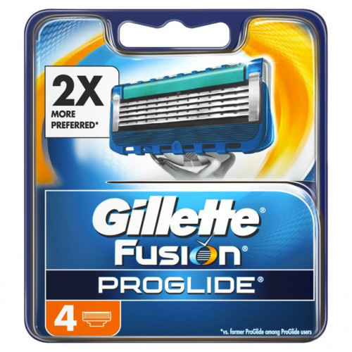 Gillette ProGlide Razor Blades Skutimosi peiliukai 4 vnt.
