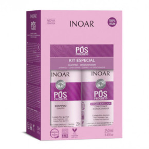 Inoar Pos Progress Duo Kit Rinkinys po tiesinimo keratinu procedūrų 2x250ml