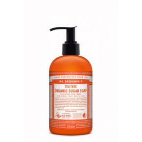 Dr. Bronner's Tea Tree Organic Sugar Soap Ekologiškas cukraus muilas 355ml