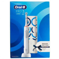 Oral-B Pro 3 3500 Electric Toothbrush Įkraunamas elektrinis dantų šepetėlis White