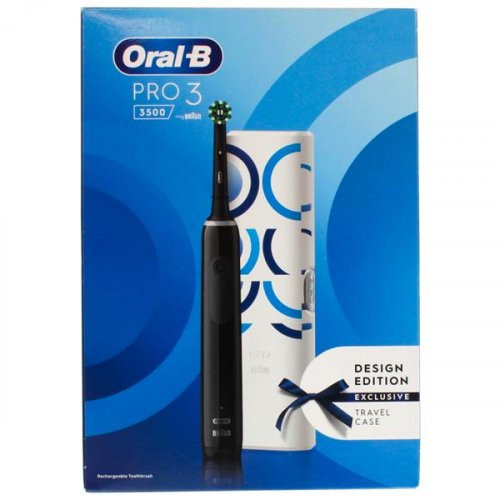 Oral-B Pro 3 3500 Electric Toothbrush Įkraunamas elektrinis dantų šepetėlis White