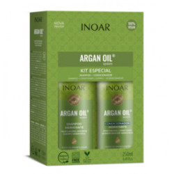 Inoar Argan Oil Duo Kit Intensyviai drėkinantis rinkinys su Argano aliejumi 2x250ml