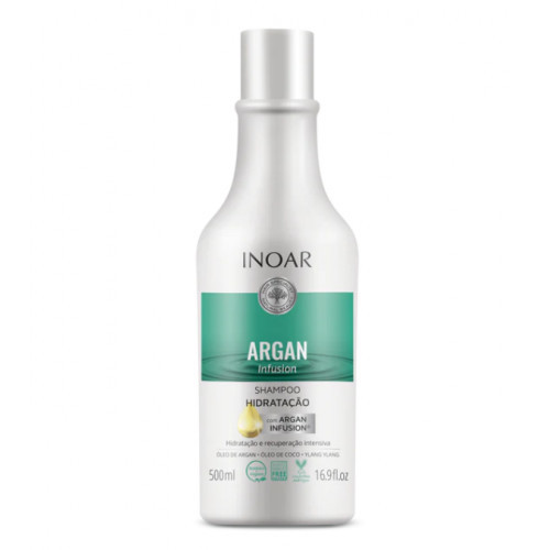 Inoar Argan Infusion Hydrating Shampoo Plaukus drėkinantis šampūnas 500ml