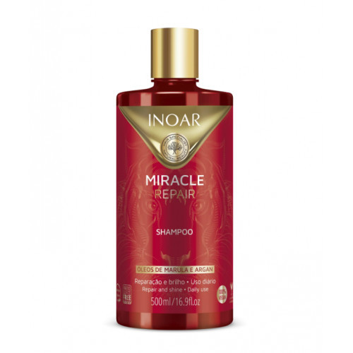 Inoar Miracle Repair Shampoo Atkuriantis blizgesio suteikiantis šampūnas 500ml