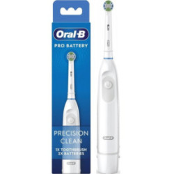 Oral-B Pro Battery Precision Clean Electric Toothbrush Elektrinis dantų šepetėlis White