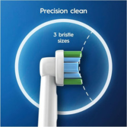 Oral-B Pro Battery Precision Clean Electric Toothbrush Elektrinis dantų šepetėlis White