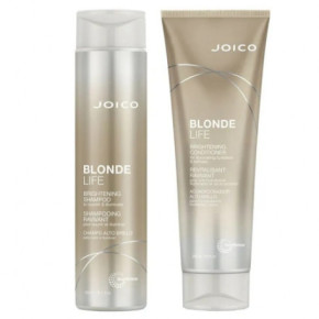 Joico Blonde Life Brightenig Shampoo & Conditioner Holiday Duo Blizgesio ir skaistumo suteikiantis rinkinys šviesiems plaukams 300ml+250ml