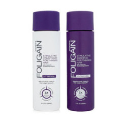 Foligain Hair Regrowth Shampoo & Conditioner Plaukų augimą skatinantis rinkinys moterims su 2% Trioksidiliu