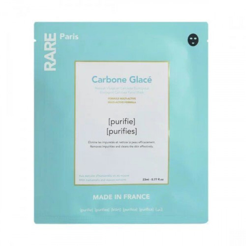 RARE Paris Carbone Glacé Purifying Face Mask Valomoji veido kaukė 5vnt