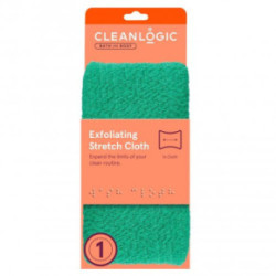 Cleanlogic Bath & Body Exfoliating Stretch Cloth Ištempiama kūno šveitimo plaušinė Emerald