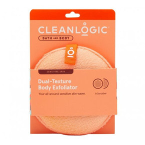 Cleanlogic Bath & Body Sensitive Skin Dual-Texture Body Exfoliator Kūno šveitimo kempinė Coral