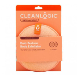 Cleanlogic Bath & Body Sensitive Skin Dual-Texture Body Exfoliator Kūno šveitimo kempinė Emerald