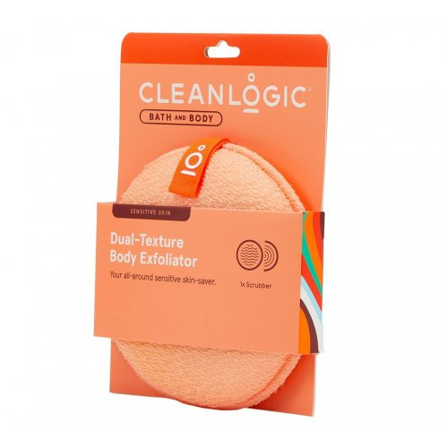 Cleanlogic Bath & Body Sensitive Skin Dual-Texture Body Exfoliator Kūno šveitimo kempinė Emerald