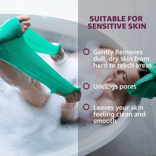 Cleanlogic Sensitive Skin Exfoliating Stretch Cloth Ištempiama kūno plaušinė Coral